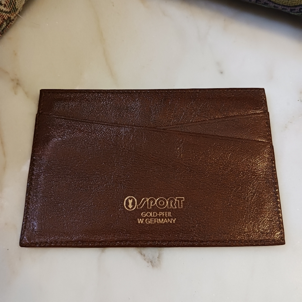 Vintage C-Sport Gold-Filled Card Holder And Wallet, Made In West Germany